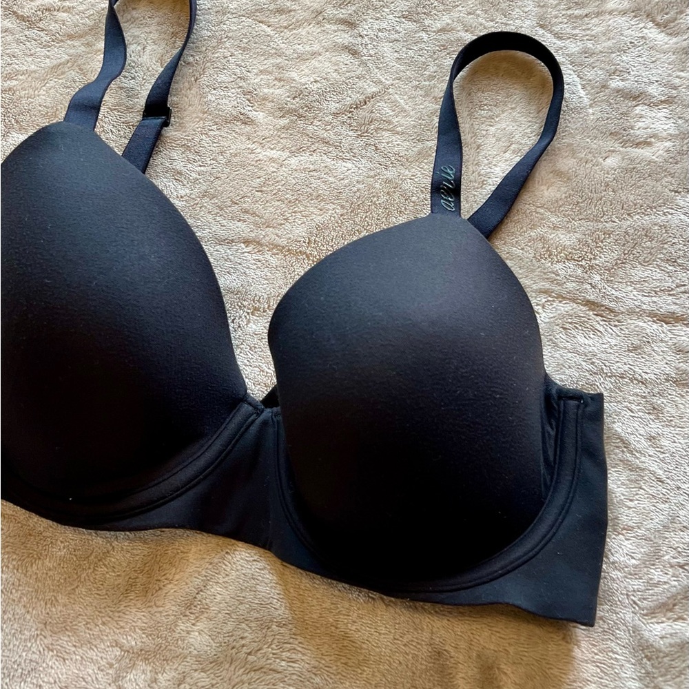 Aerie Black Smoothez T-Shirt Bra